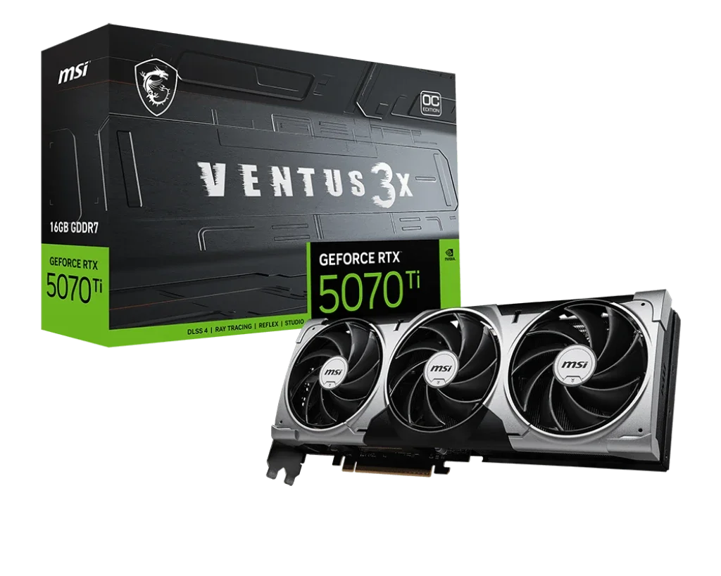 VGA MSI RTX 5070 Ti 16GB SHADOW 3X OC