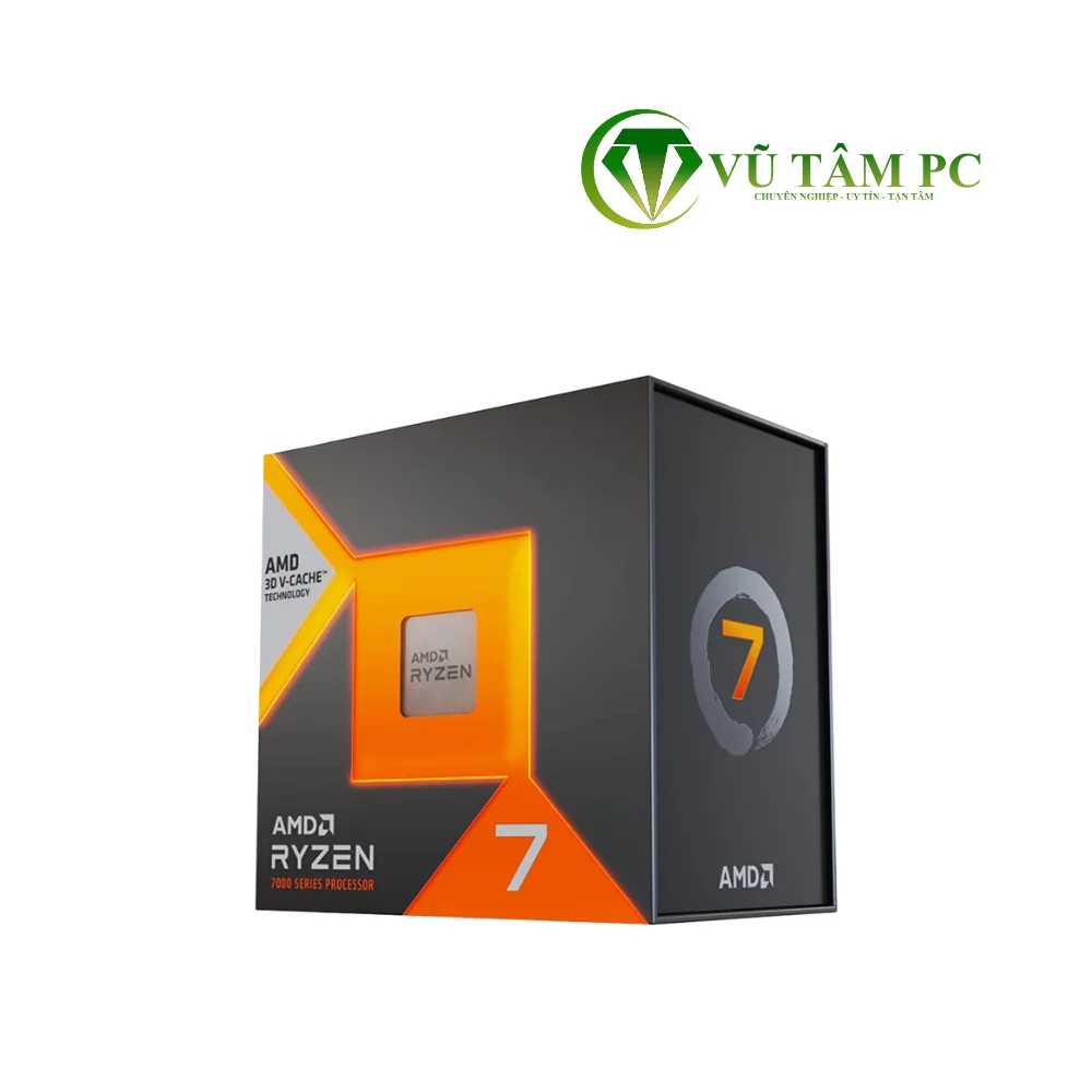 CPU AMD Ryzen 7 7800X3D / Turbo up to 5.0GHz / 8 Nhân 16 Luồng / 96MB / AM5