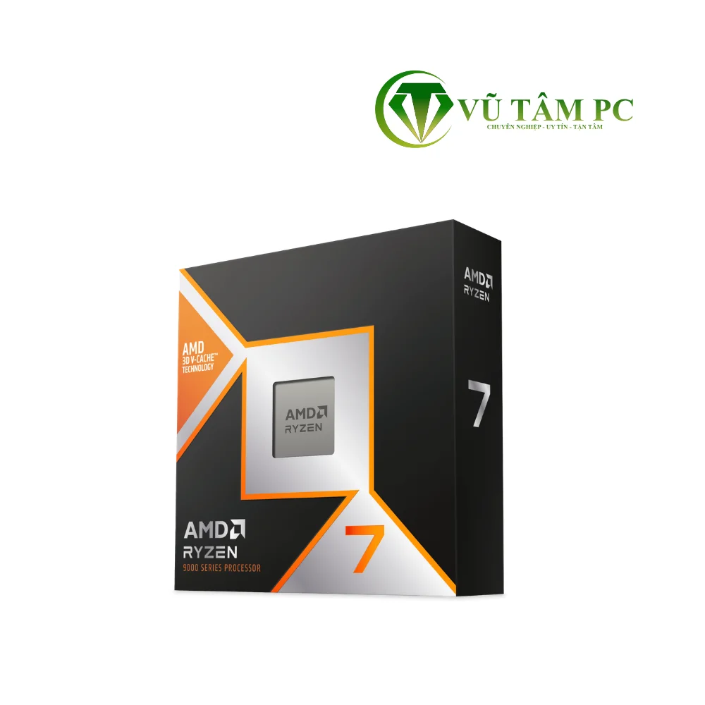 CPU AMD Ryzen 7 9800X3D / Turbo up to 5.2GHz / 8 Nhân 16 Luồng / 96MB / AM5