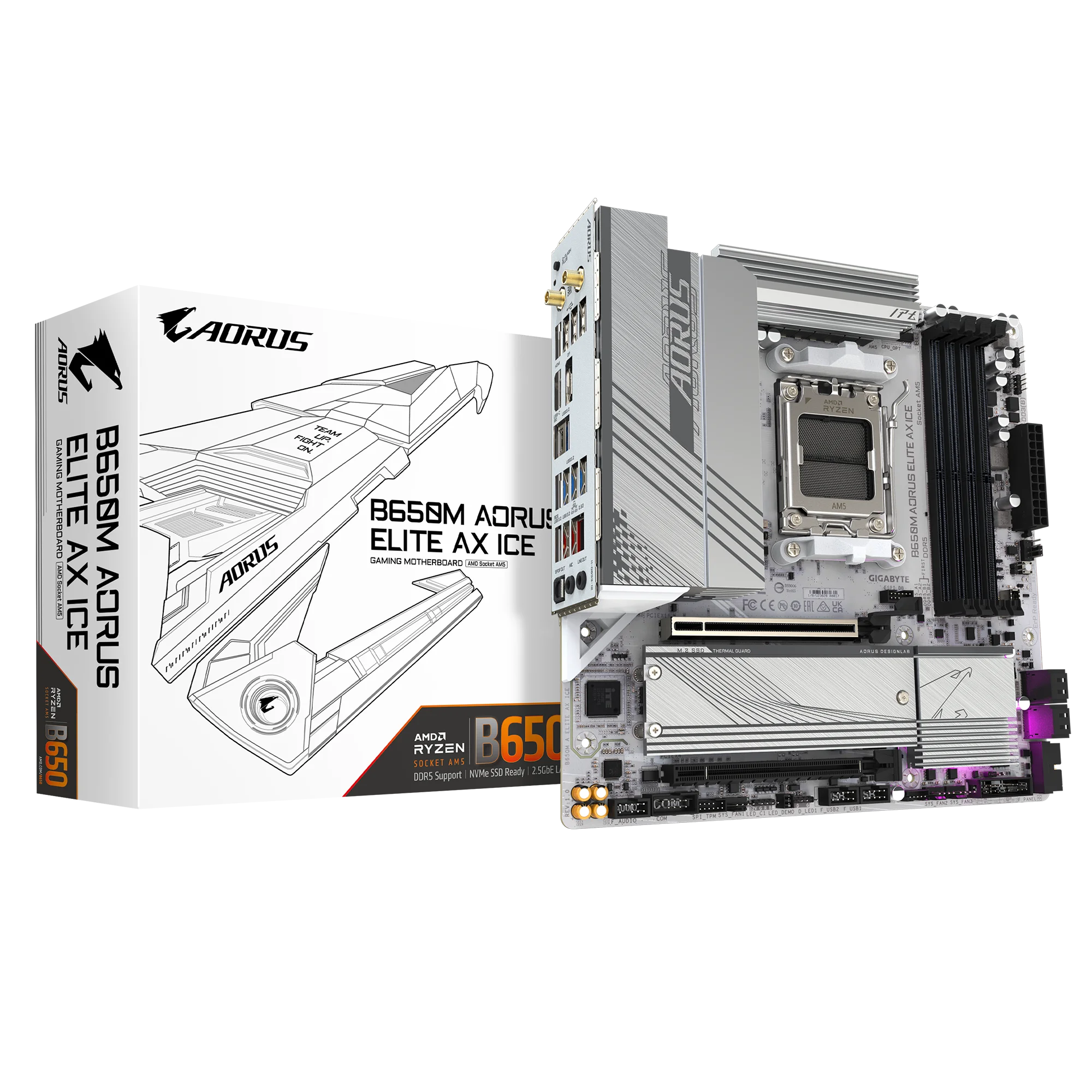 Mainboard GIGABYTE B650M AORUS ELITE AX ICE