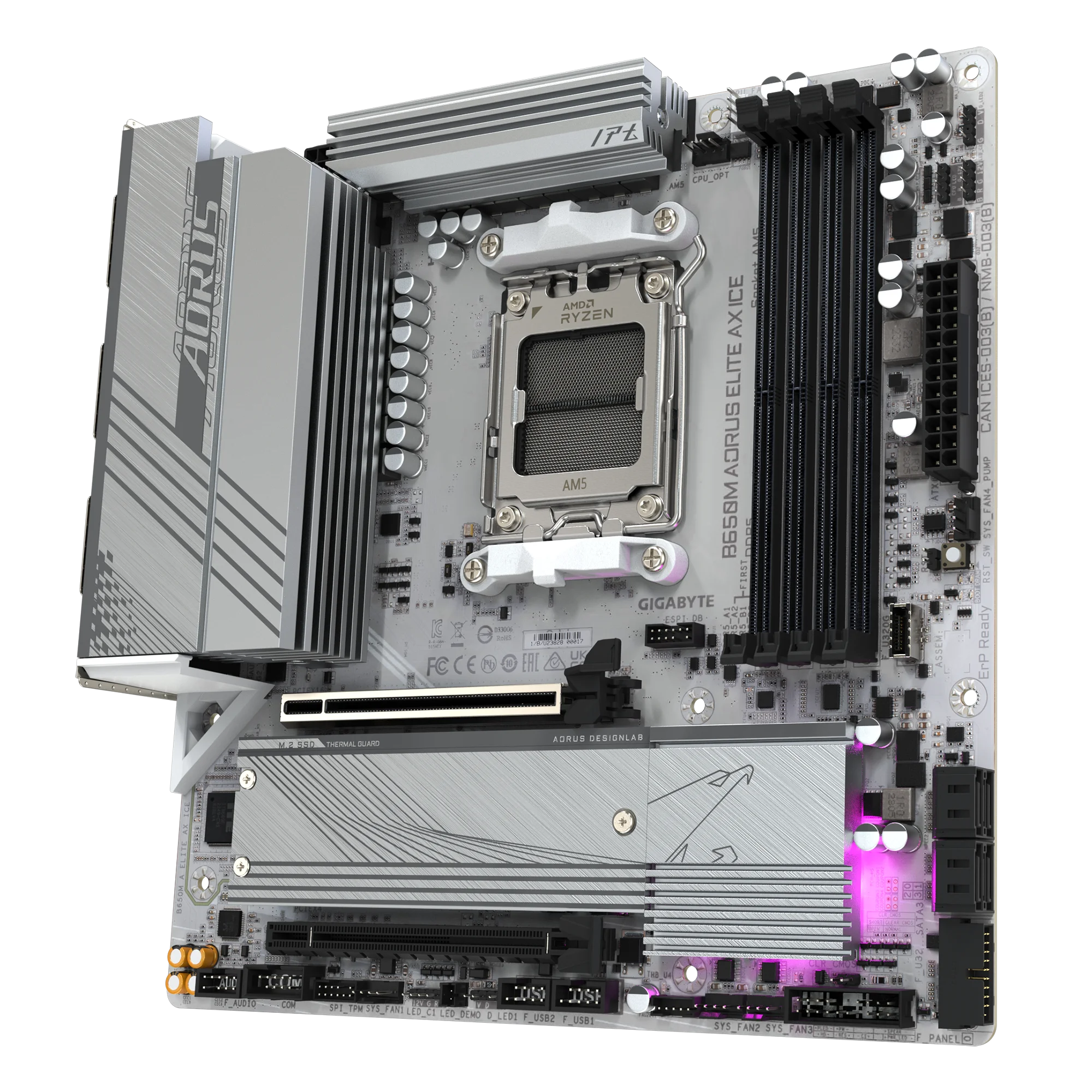 Mainboard GIGABYTE B650M AORUS ELITE AX ICE