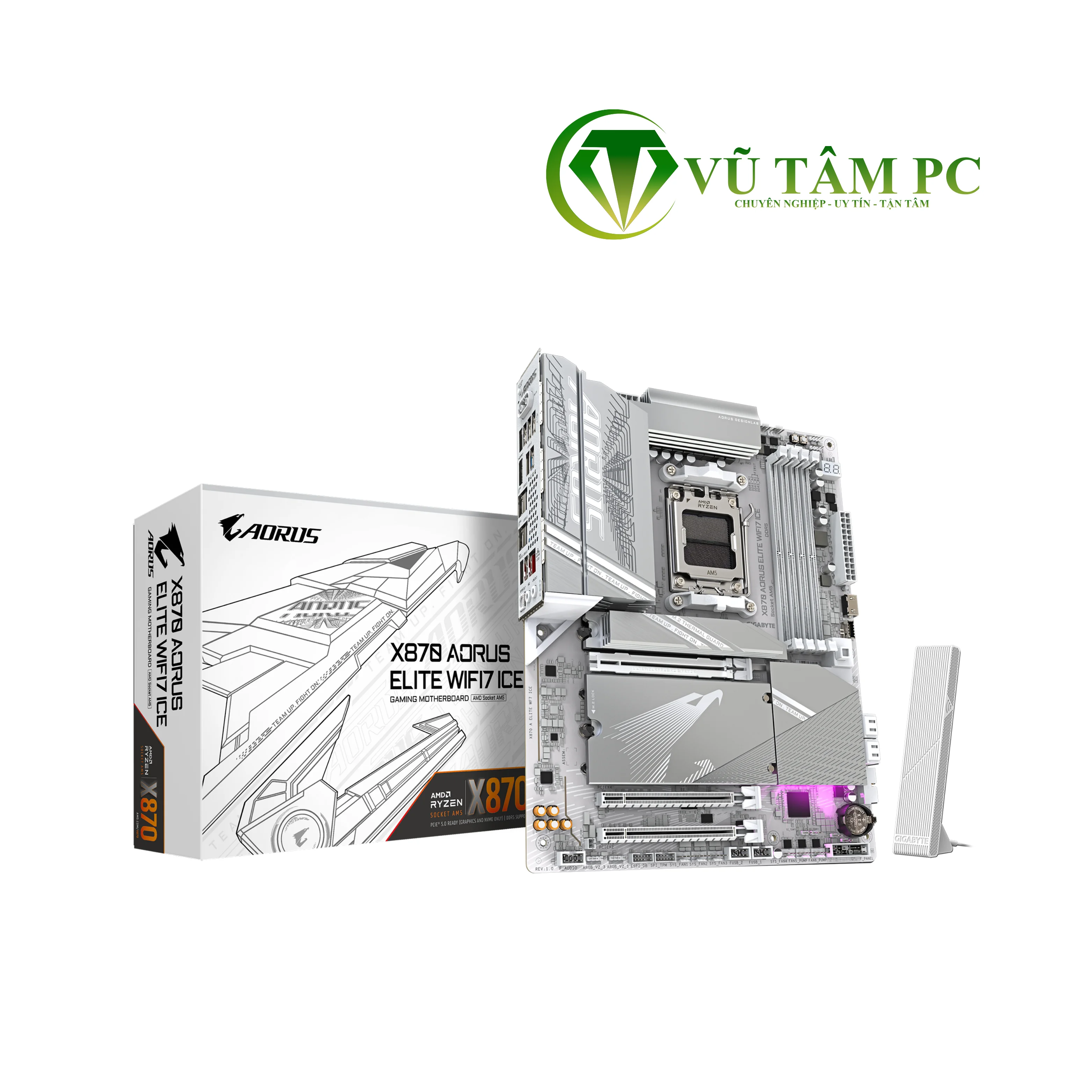 Mainboard GIGABYTE X870 AORUS ELITE WIFI 7 ICE
