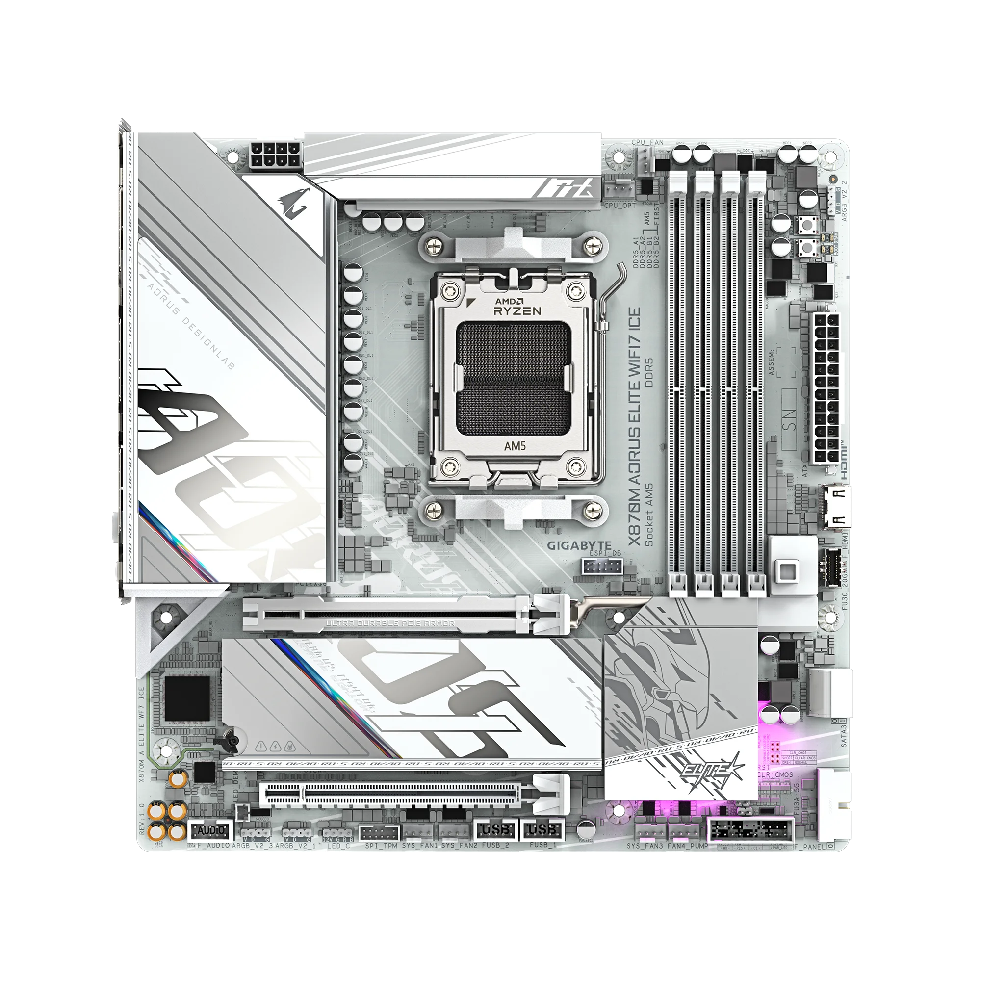 Mainboard GIGABYTE X870M AORUS ELITE WIFI 7 ICE