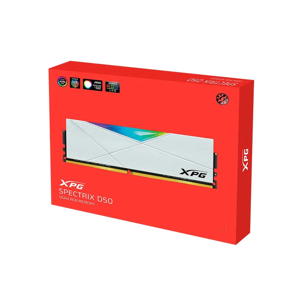 RAM PC ADATA XPG SPECTRIX D50 16GB DDR4 3200MHZ WHITE