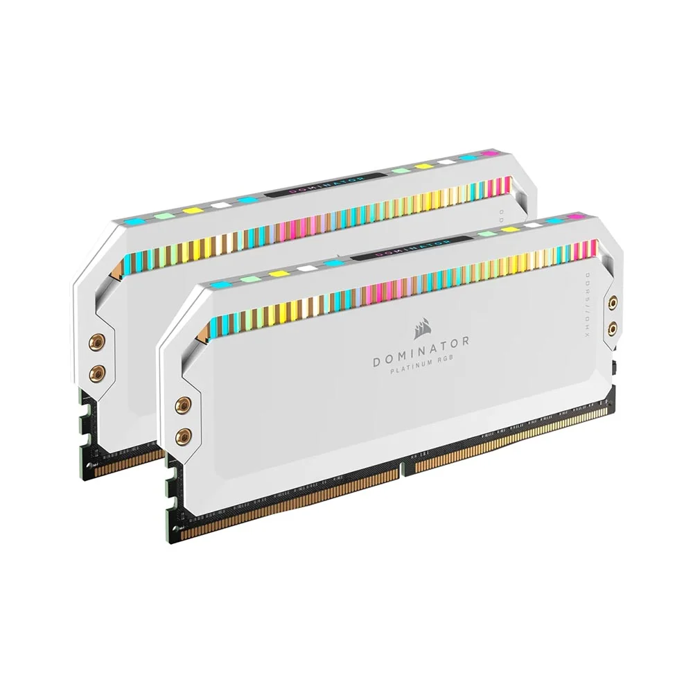 RAM PC CORSAIR DOMINATOR PLANTIUM RGB 32GB(16GBx2) 6000MHZ WHITE