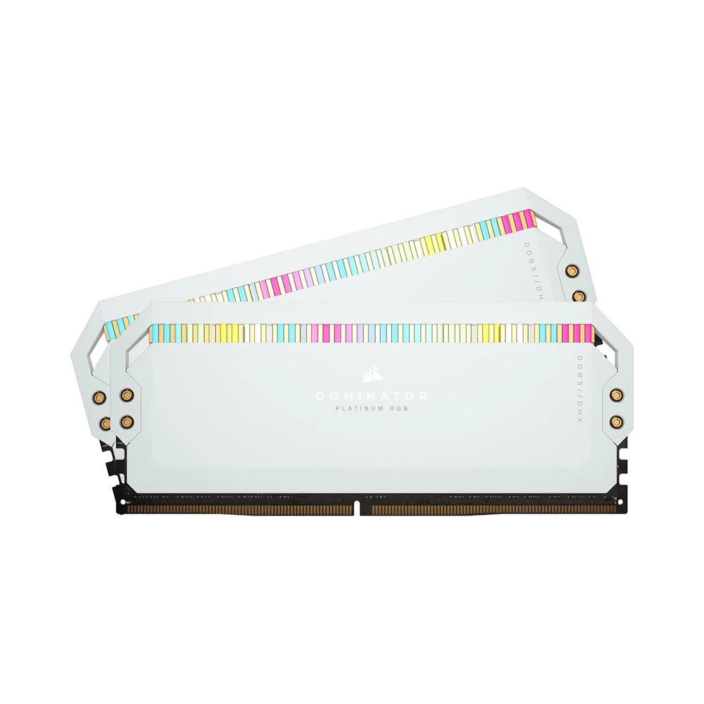 RAM PC CORSAIR DOMINATOR PLANTIUM RGB 32GB(16GBx2) 6000MHZ WHITE