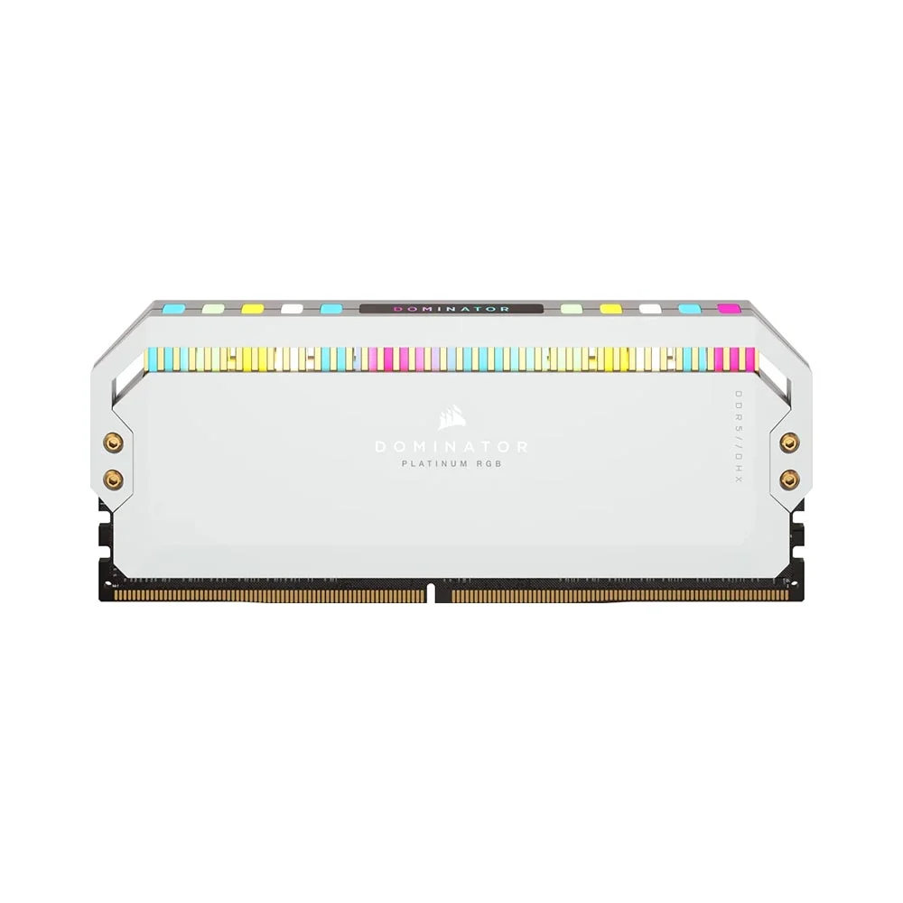 RAM PC CORSAIR DOMINATOR PLANTIUM RGB 32GB(16GBx2) 6000MHZ WHITE