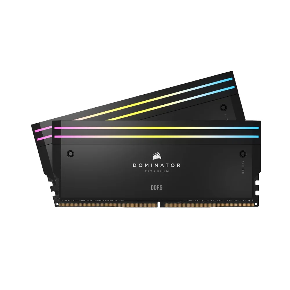 RAM PC CORSAIR DOMINATOR TITANIUM RGB 32GB (2x16GB) DDR5 6600MHz BLACK