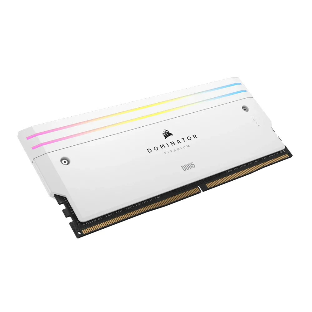 RAM PC CORSAIR DOMINATOR TITANIUM RGB 32GB(16GBx2) DDR5 6600MHZ WHITE