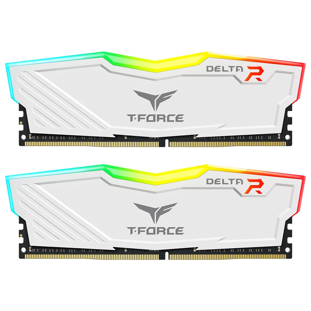 RAM PC TEAM GROUP DELTA RGB 32GB(16GBx2) 3200MHZ WHITE