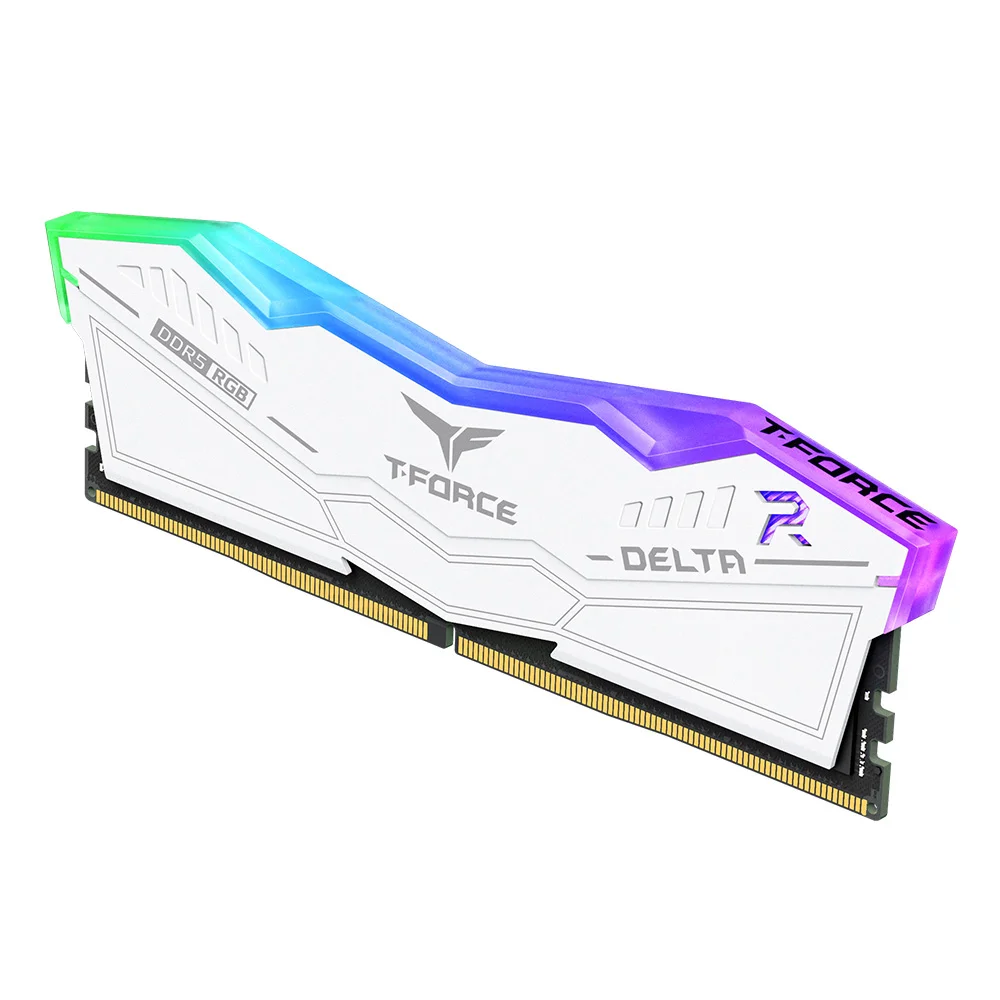 RAM PC TEAM GROUP T-FORCE DELTA RGB 16GB DDR5 6000MHZ WHITE