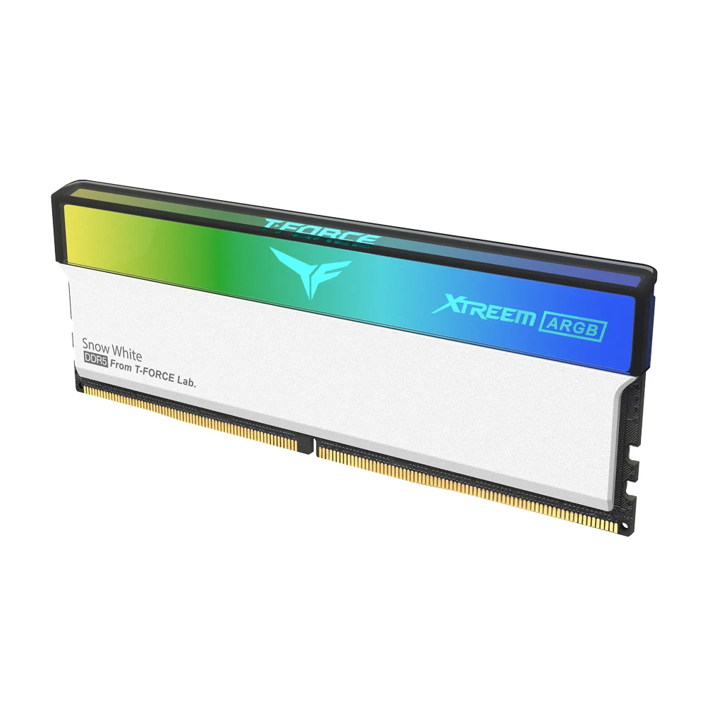RAM PC TEAM GROUP T-FORCE EXTREEM ARGB 32GB(16GBx2) DDR5 6400MHZ WHITE