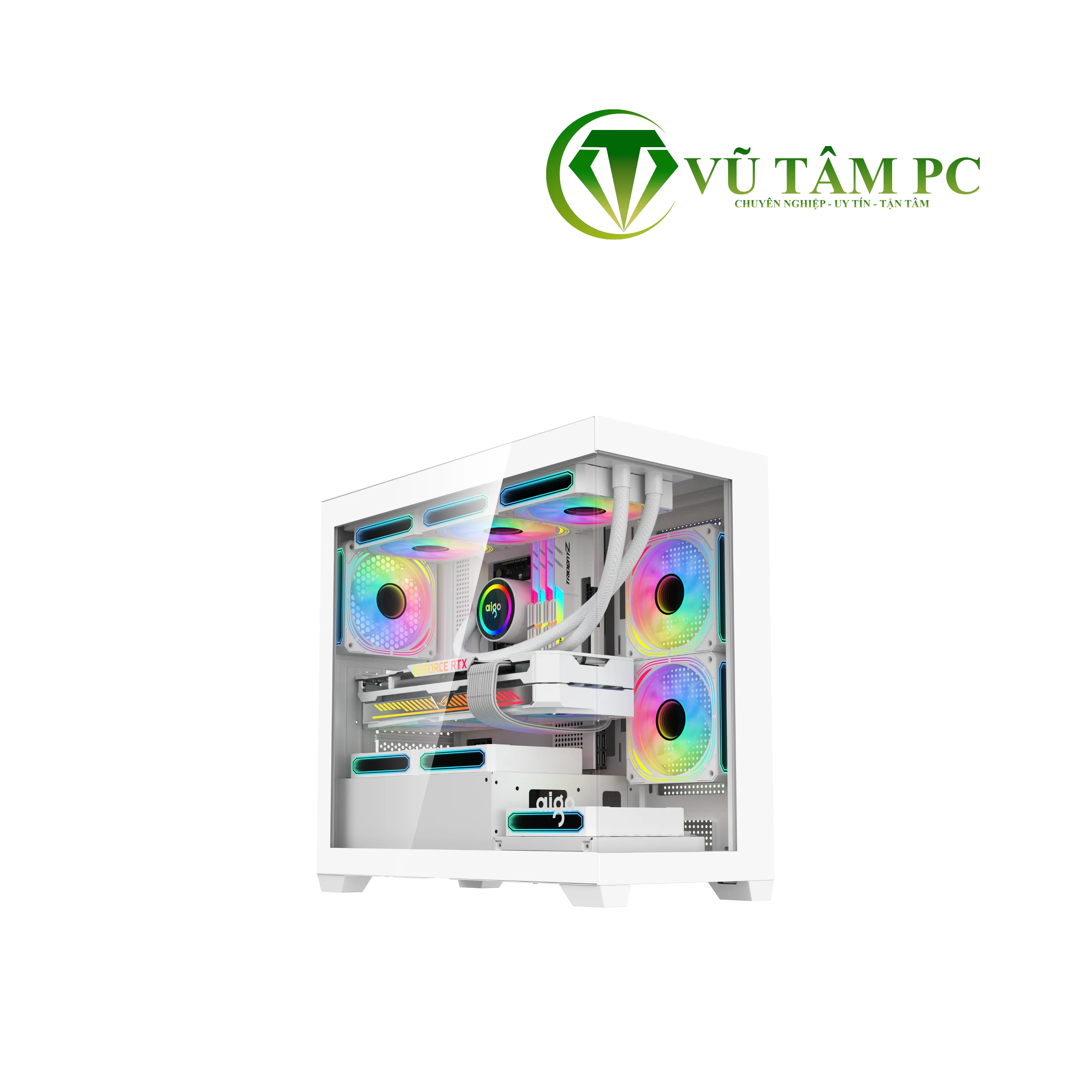 VỎ CASE AIGO C218M WHITE