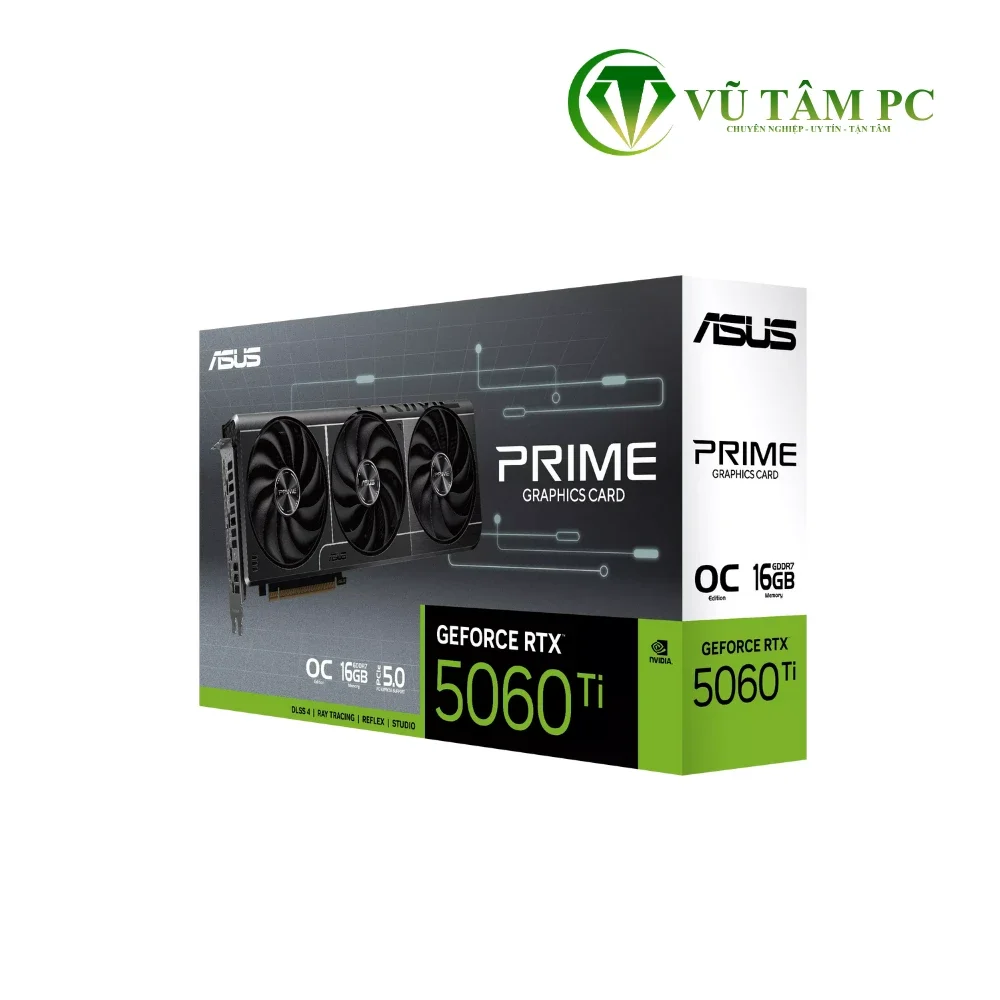 VGA ASUS PRIME RTX 5060 Ti 16GB GDDR7 OC