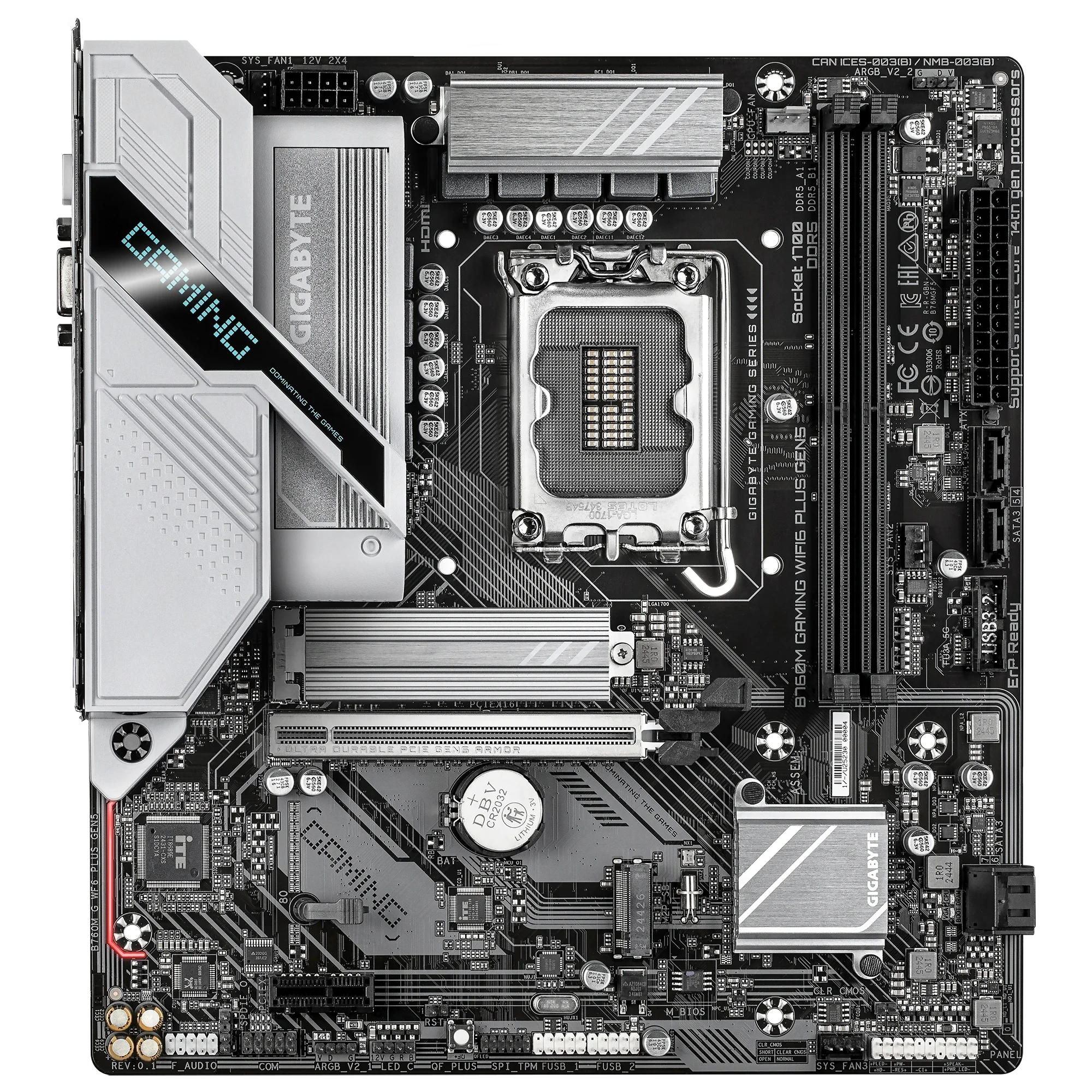 GIGABYTE B760M GAMING WIFI6 PLUS GEN5 DDR5