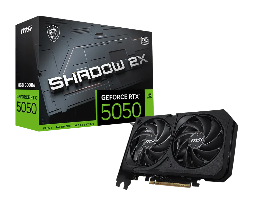 VGA MSI RTX 5050 8GB Shadow 2X OC