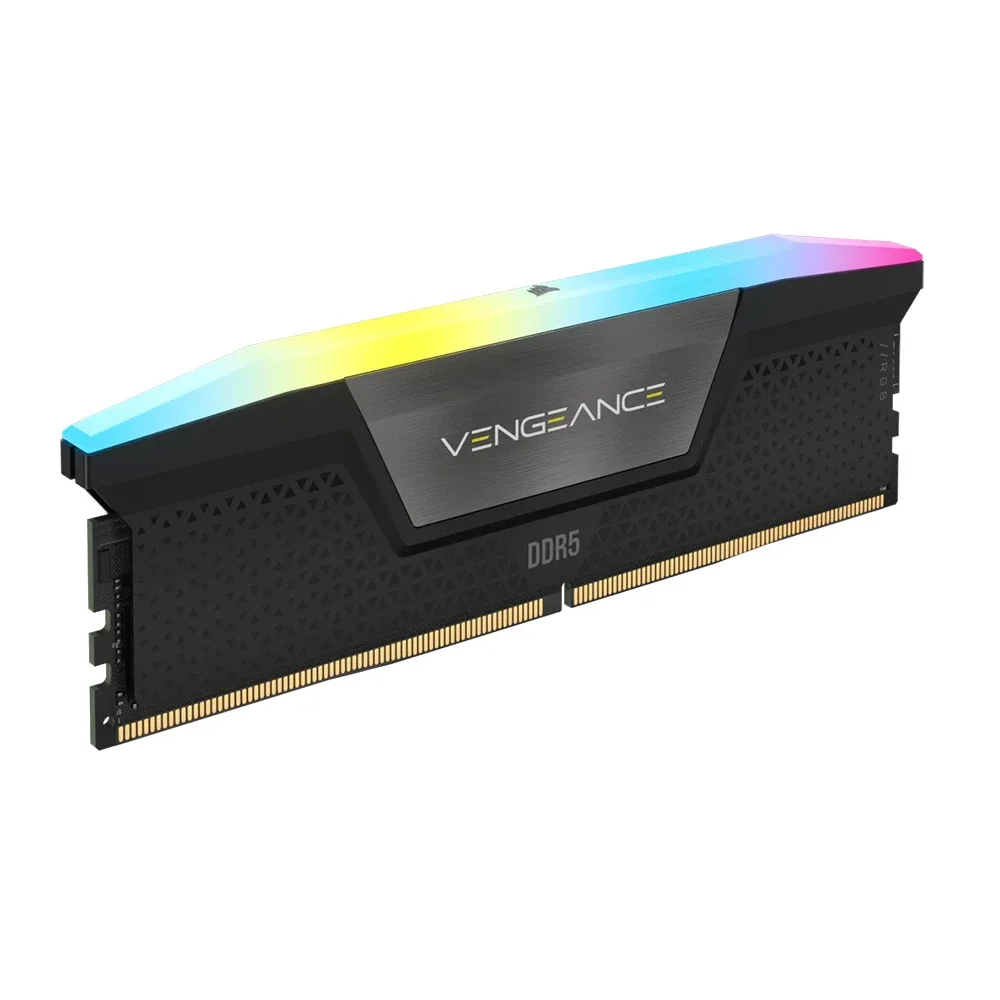 RAM PC CORSAIR VENGEANCE RGB 64GB (2x32GB) DDR5 6000Mhz (CMH64GX5M2D6000C40)
