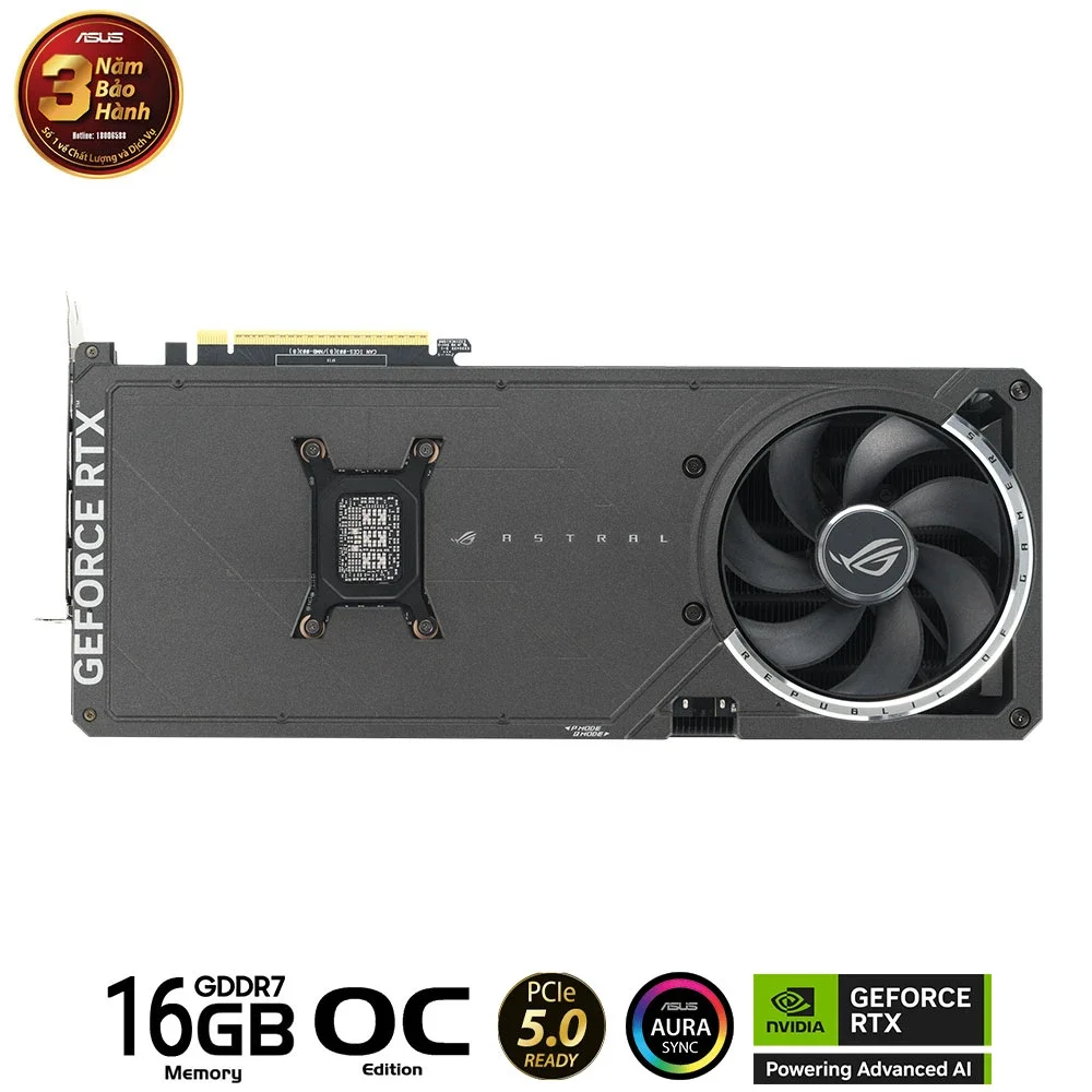 VGA ASUS ROG Astral RTX 5080 16GB GDDR7 OC