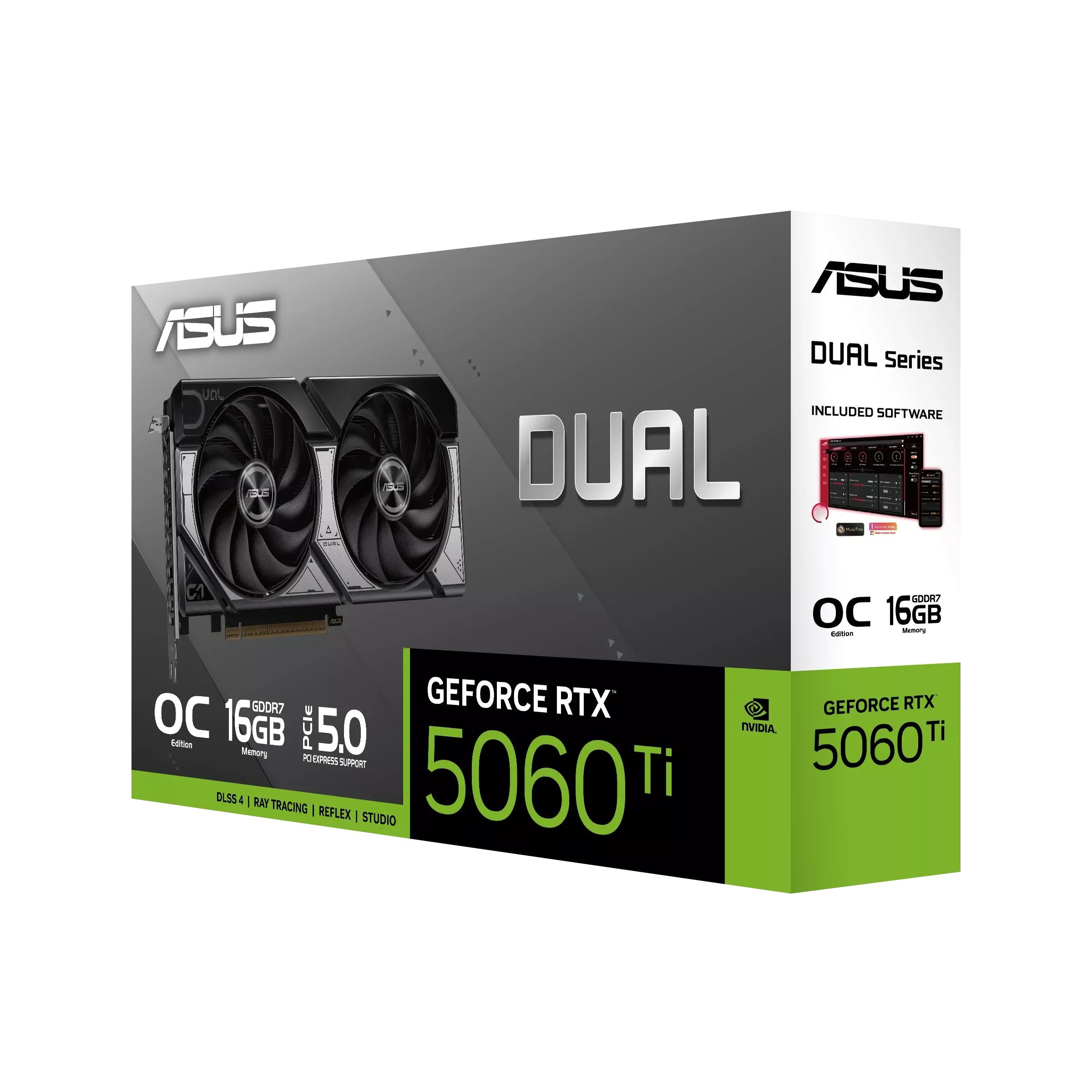 VGA ASUS Dual RTX 5060 Ti 16GB GDDR7 OC