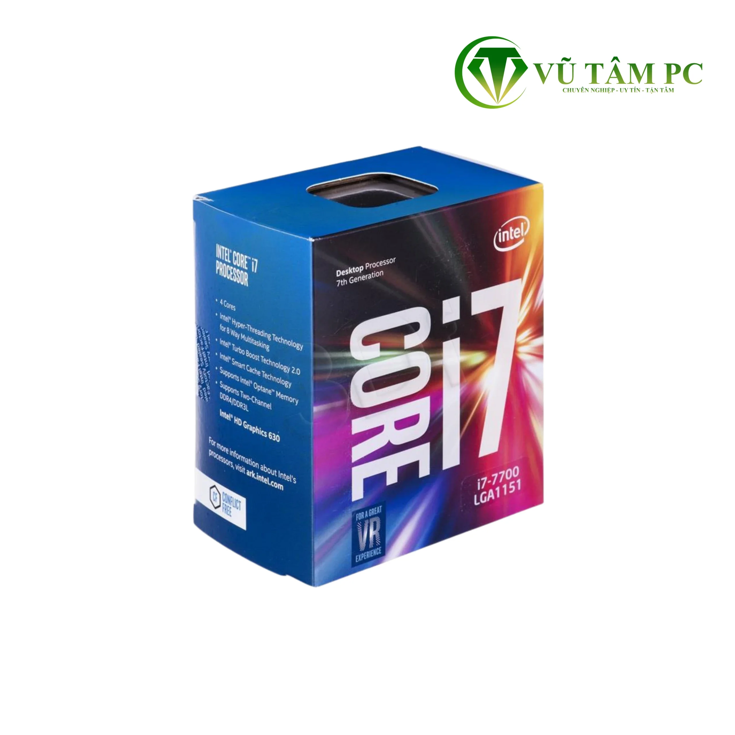 CPU Intel Core i7-7700 / Turbo up to 4.2GHz / 4 Nhân 8 Luồng / 8MB / LGA 1151