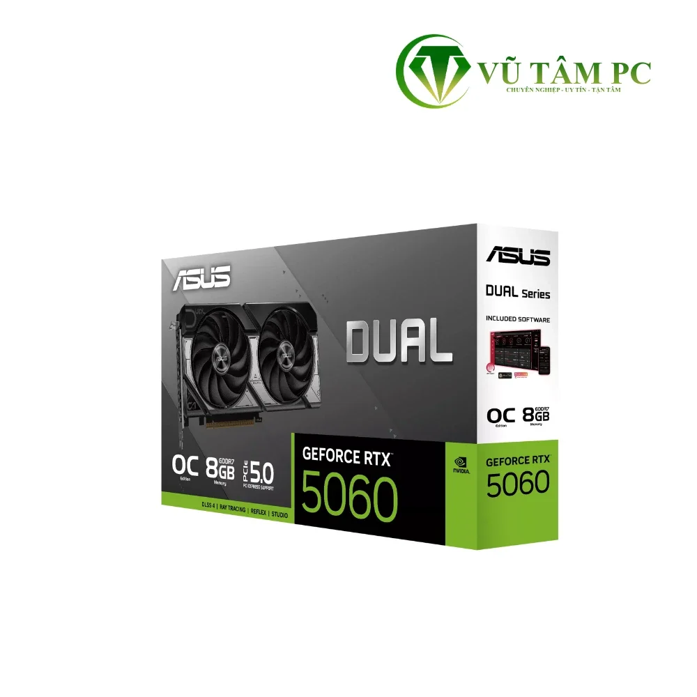VGA ASUS Dual GeForce RTX 5060 8GB GDDR7 OC