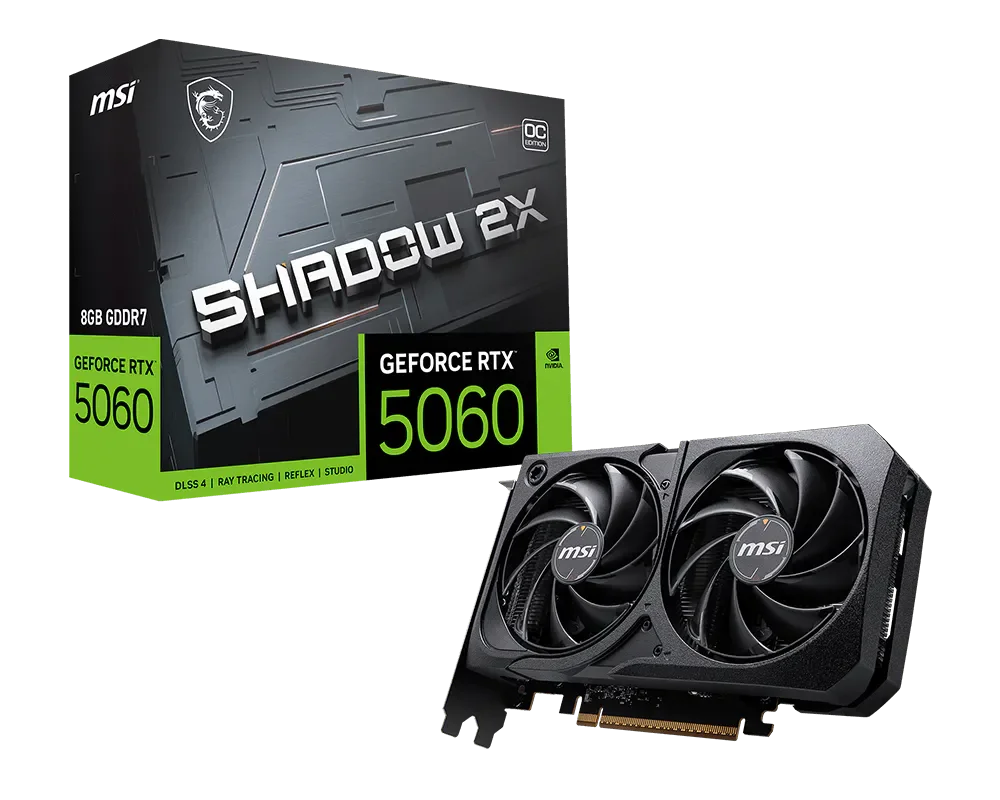 VGA MSI RTX 5060 8GB SHADOW 2X OC