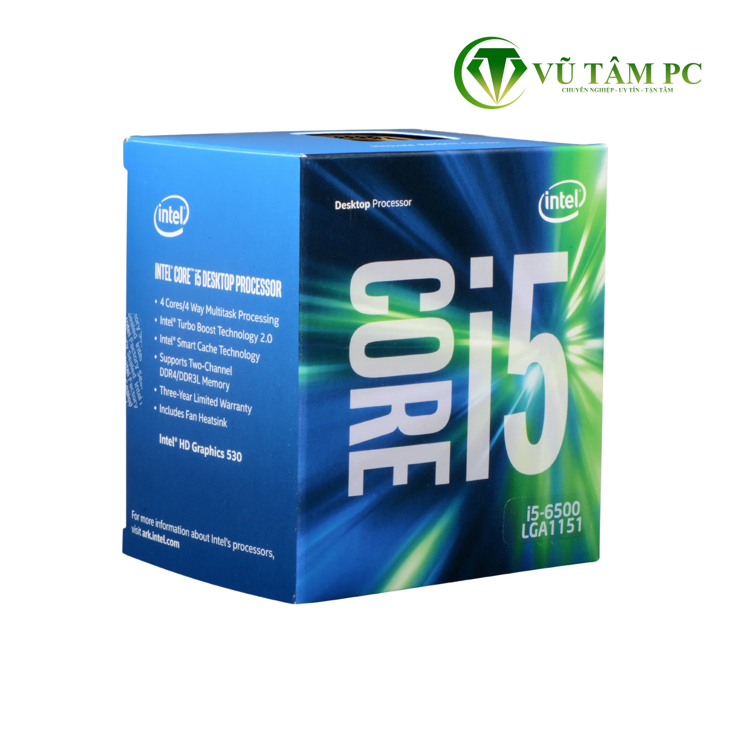 CPU Intel Core i5-6500 / Turbo up to 3.6GHz / 4 Nhân 4 Luồng / 6MB / LGA 1151