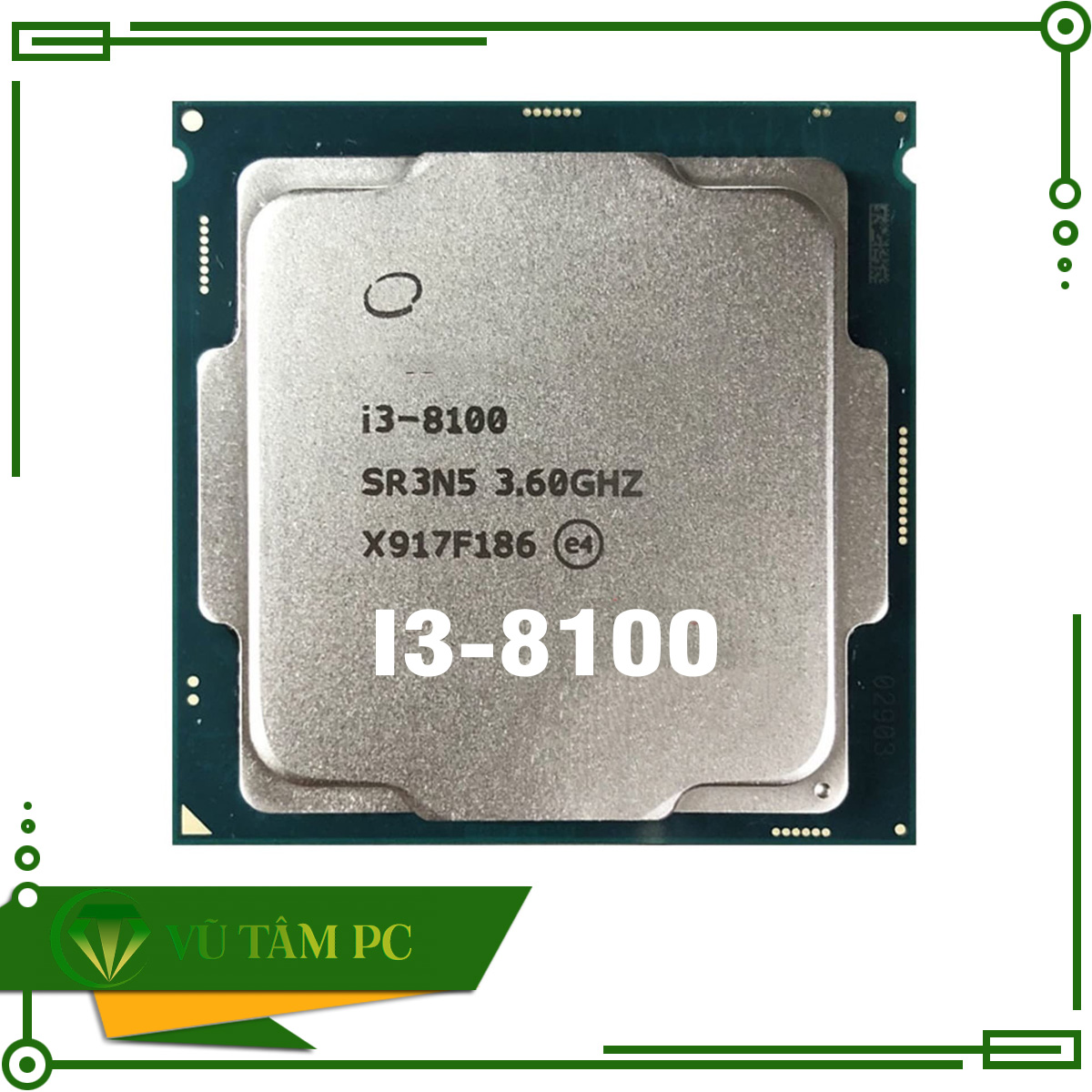 CPU Intel Core i3 8100 (3.60GHz, 6M, 4 Cores 4 Threads)